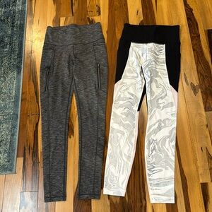 Athleta lot of two pair of leggings size xs